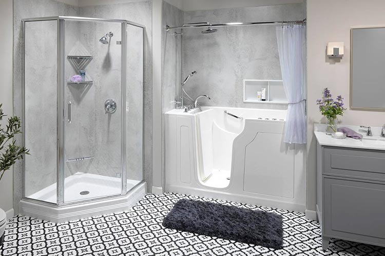 bathroom shower accessories installation