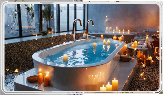 beautiful hydromassage tub