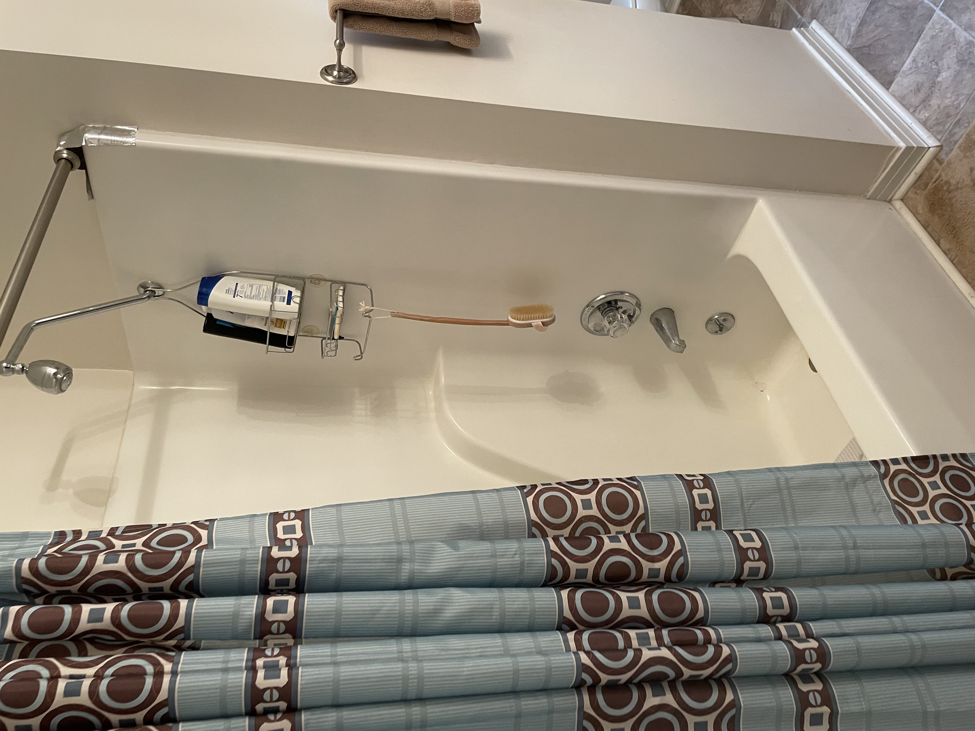 Before, basic tub/shower combo