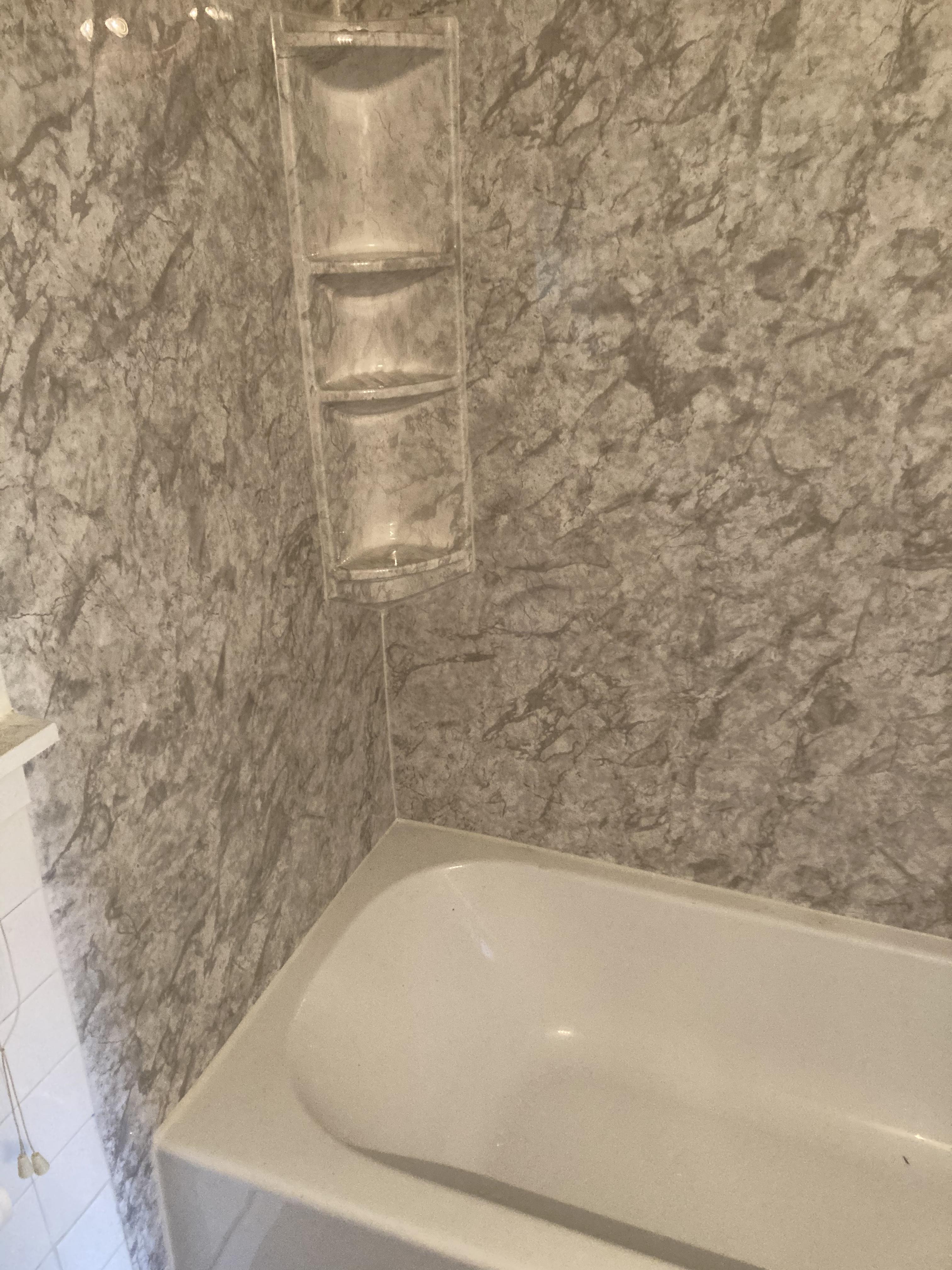 completed luxury shower