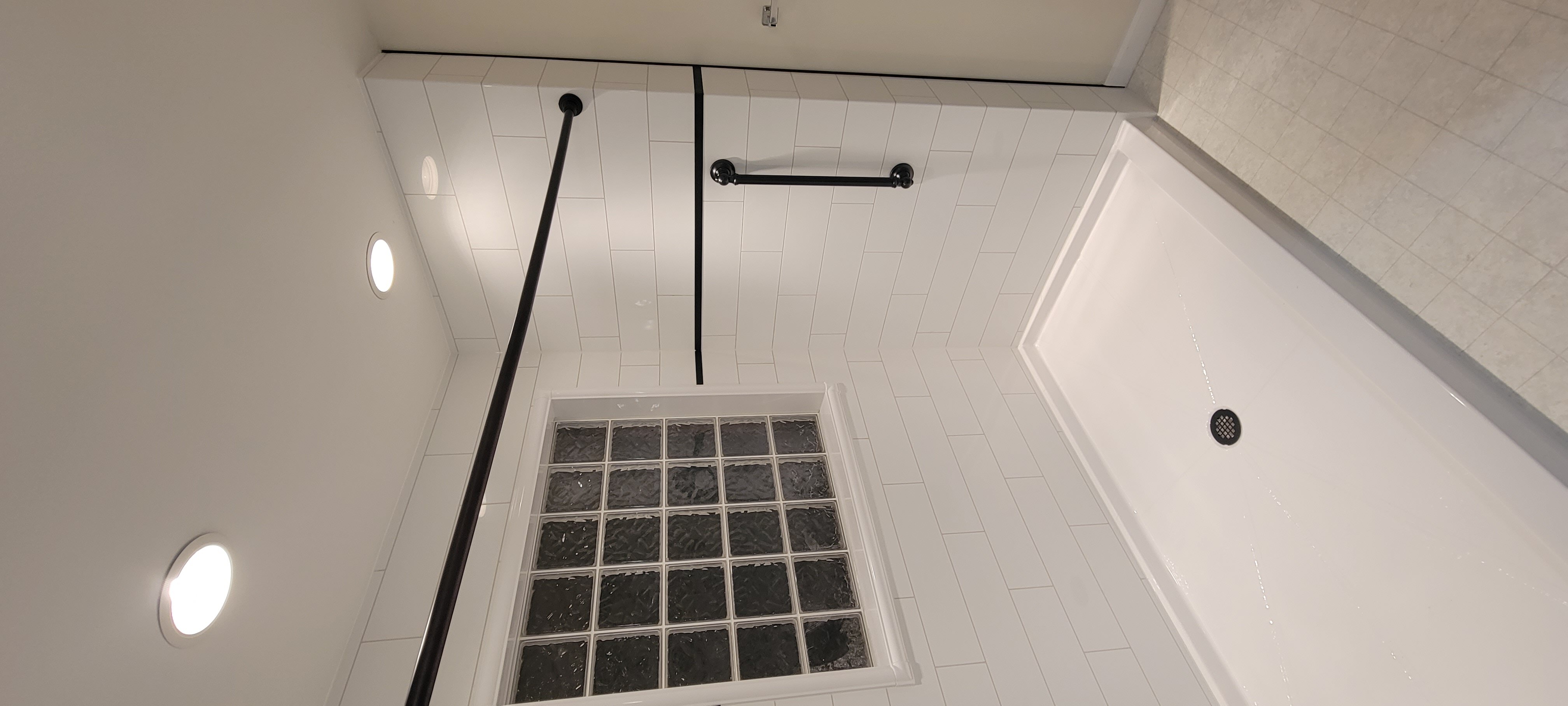 Completed lux bath shower