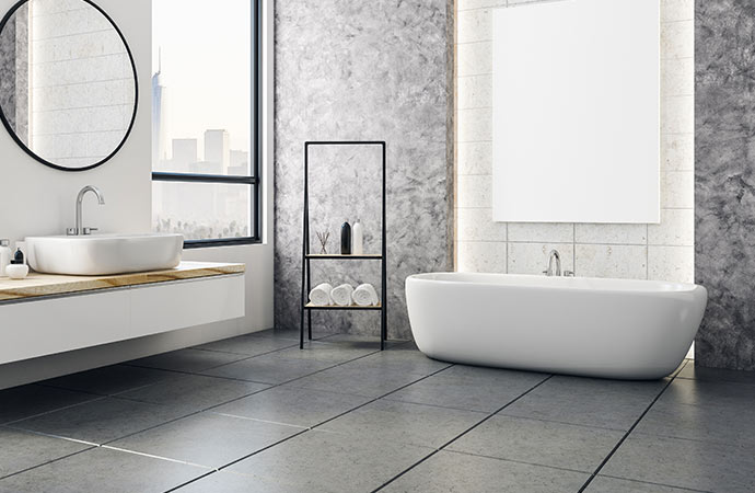 stylish laminate flooring for your bathroom.